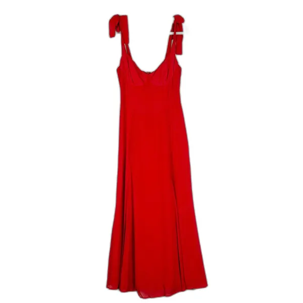 Reformation Nadira Midi Dress Size 6 NWT Poinsettia Red Cocktail Event Party - Image 4
