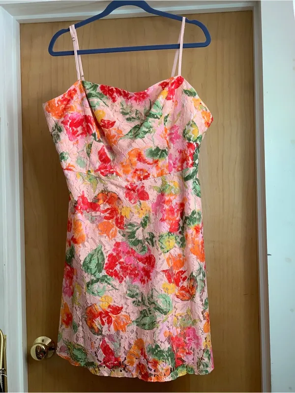 DB Studio Floral Lace Mini Dress - Wedding Guest Garden Party Size 18 - Image 2