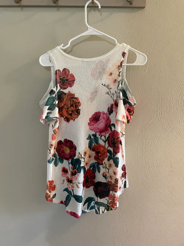 Gaze Cold Shoulder Floral Shirt - Image 4