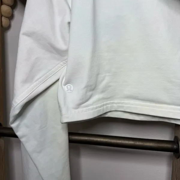 Lululemon Cropped Hoodie Sweatshirt Size 10‎ Stain - Image 6