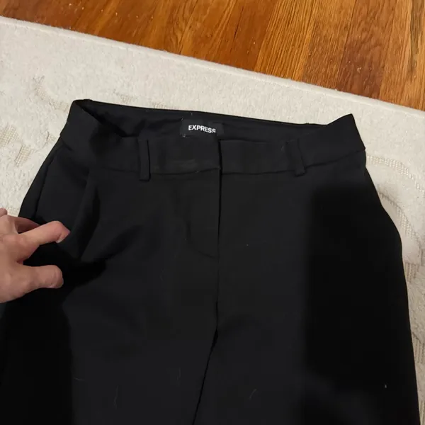Express Women's Black Columnist Mid-Rise Ankle Pants Slacks Trousers 00L EUC - Image 3