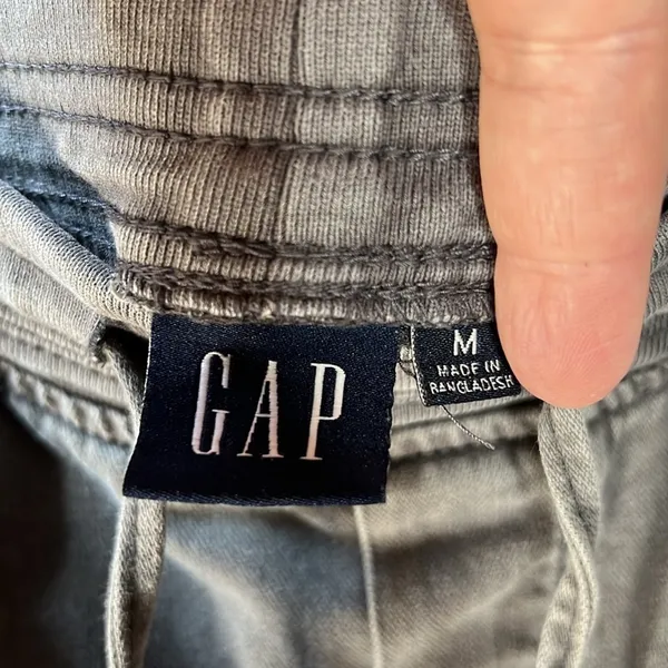 GAP Olive Green Tencel Blend Jogger Pants Medium Casual Drawstring Lounge - Image 6