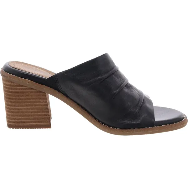 NWT Earth Womens Adara Heeled Sandals ETADARA Black Leather 7.5M - Image 2