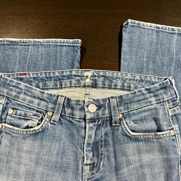 Women’s 7 For All Mankind A Pocket Bootcut Jeans Size 25 - Image 4