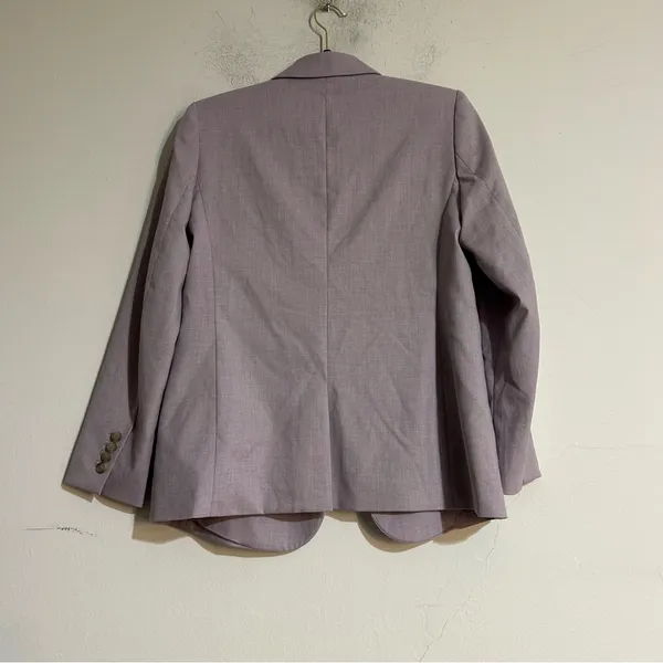 Ann Taylor Lavender Single Button Blazer Size 8 Petite Office Work Spring - Image 7