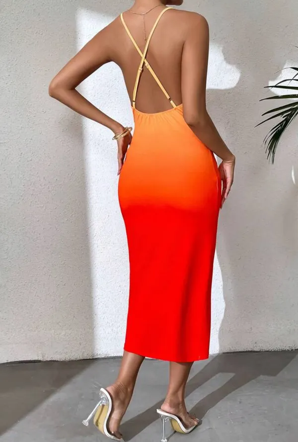 SHEIN ombré Midi dress - Image 2