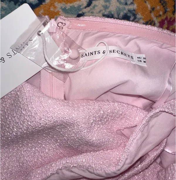 Showpo Aurora Mini Dress Pink - Image 4