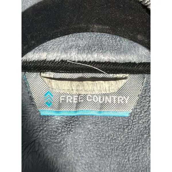 Free Country Womens Softshell Jacket Full Zip Gray Size Medium Fleece Lined‎ - Image 4