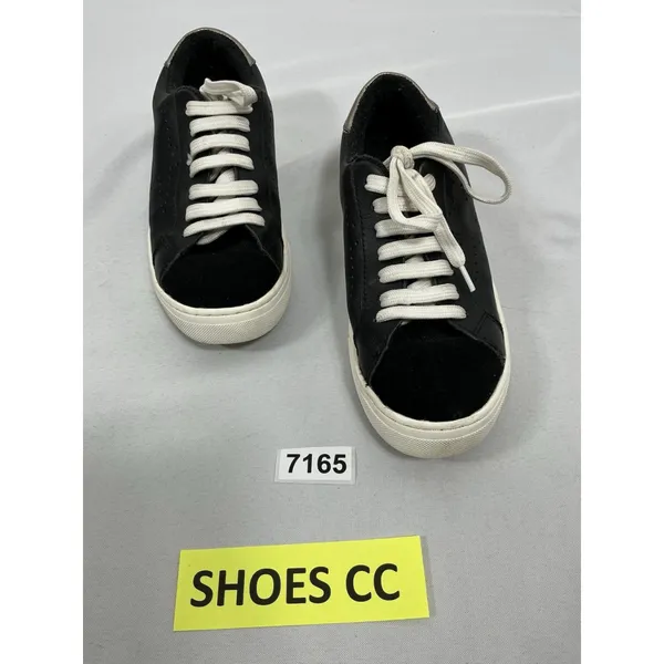 Womans Steve Madden Rezume Lace Up Low Top Fashion Sneakers 6.5 M Black - Image 3