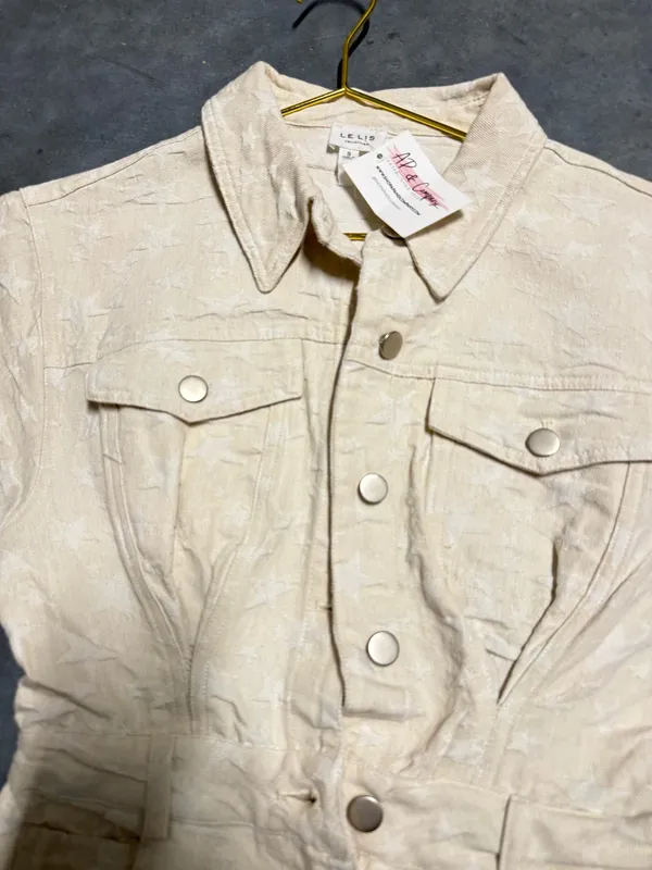 Denim romper Tan - Image 3