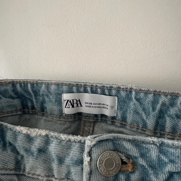 Zara Trf‎ Skirt Style Denim Crop Top - Image 5