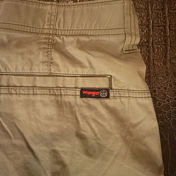 Wrangler All Terrain Gear Cargo Shorts Mens Size 32 Green Utility Pockets - Image 7