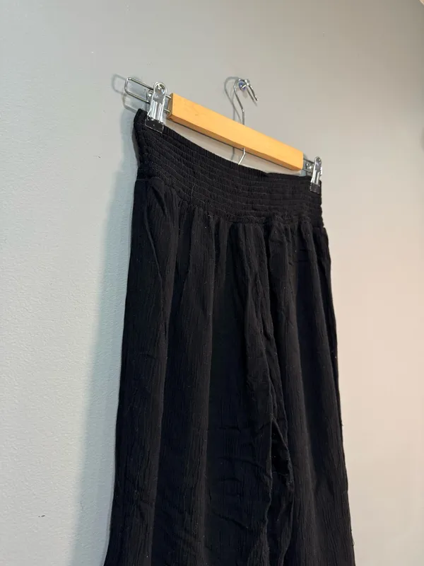 Black Joe B Wide Leg Elastic Waist Pants Size M EUC - Image 4