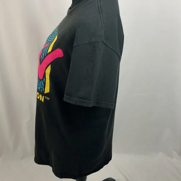 MTV Black Short Sleeves Graphic T-Shirt woman’s size medium - Image 3