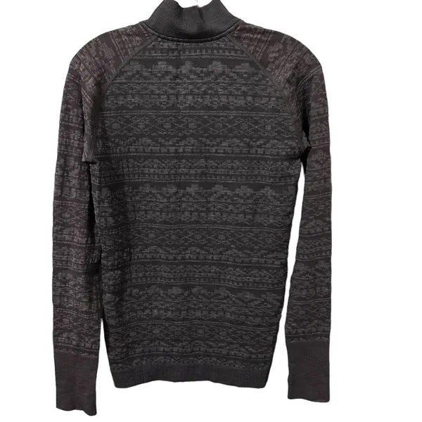 Lululemon Gray Quarter Zip Long Sleeve Thumbhole Top Size 8‎ High Neck - Image 5