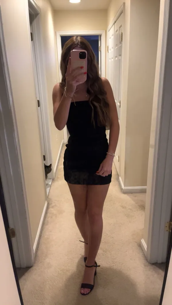 Aritzia Babaton Black Dress strapless  - Image 3