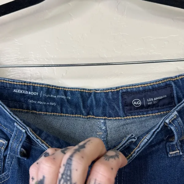 Adriano Goldschmied AG East Street Alexxis Boot High Rise Vintage Fit Jeans 31R - Image 8