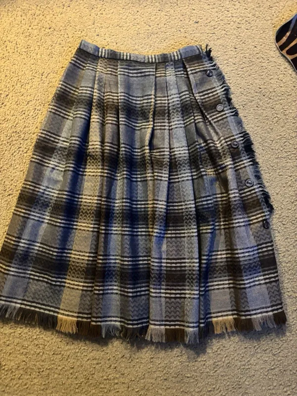 Superdry Highland Queen 100% Virgin Wool Skirt Size 14 - Image 3