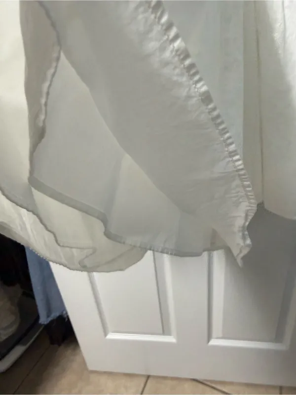 Zara White Spaghetti Strap Mini Dress - Image 7
