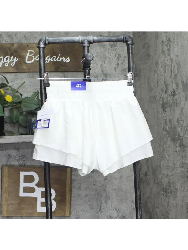 NWT Joylab Double-Layer Woven Mid-Rise Shorts 2.5 in 92618165 White XS - Image 3