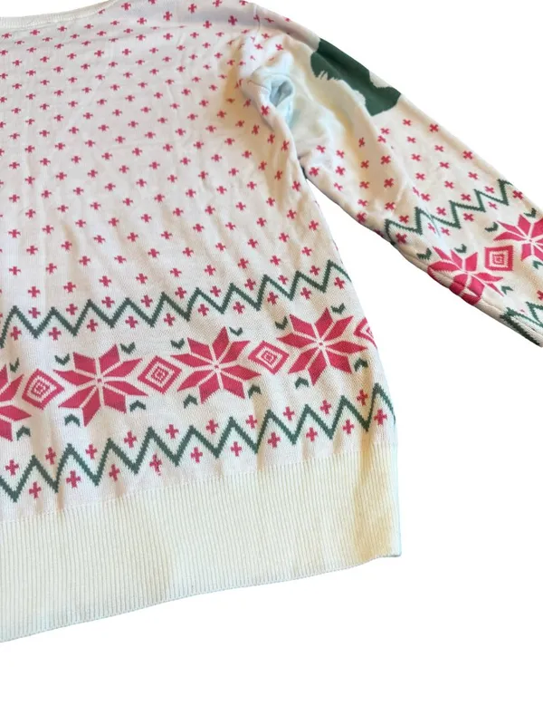 Mattel Barbie Pullover Stretchy Sweater Crew Neck Pony Tail Pink Size Small NWT - Image 11