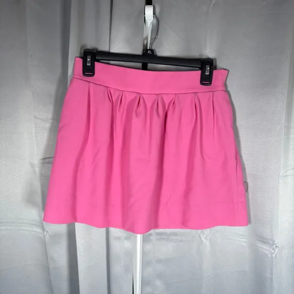 Diane von Furstenberg Pink Pleated Mini Omarosa Skirt Barbiecore Preppy Chic - Image 2