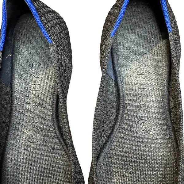 Rothy's The Point Shoes Womens Size 8.5 Black Knit Pointed Toe Flats Comfort - Image 3