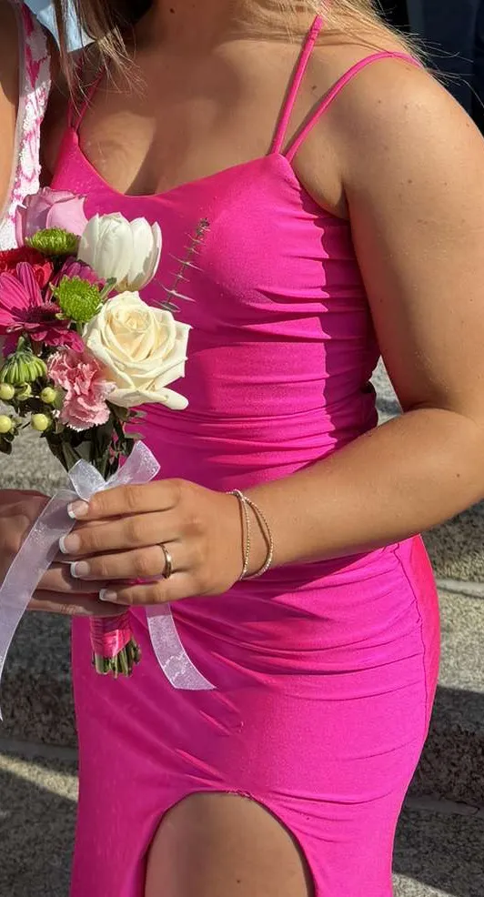 Pink Prom Dress Size 6 - Image 4