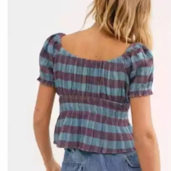 Free People Vivi Smocked Stripe Top - Image 2