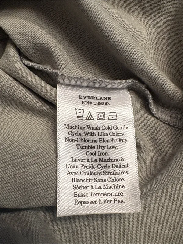 Everlane Women’s short sleeve organic cotton Polo dress sage green Size XXS NWT - Image 11