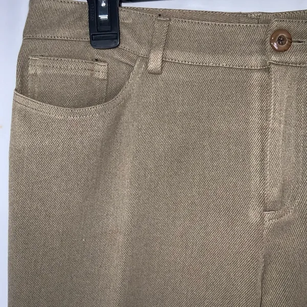 Peace Of Cloth NYC Khaki Stretchy High Rise Slim Straight Leg Pants 8 - Image 3