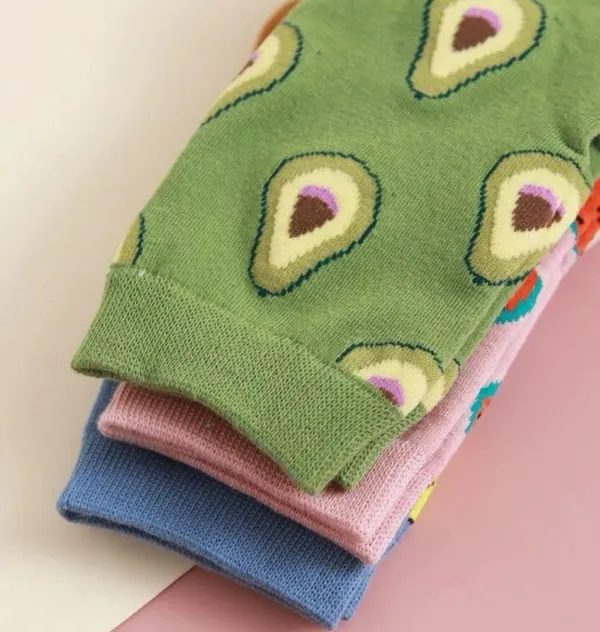 3 pairs fruit socks - Image 3