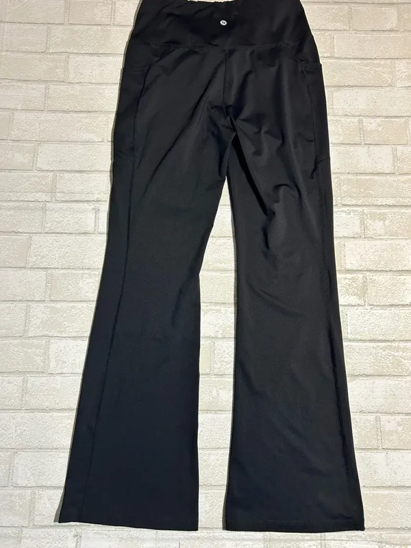 Baleaf Black Boot Cut Flare Pants casual size large - Image 2