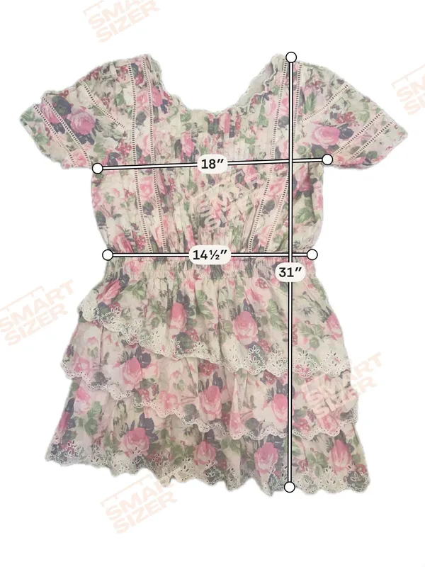 LoveShackFancy Mavis Floral Mini Dress - Pink & Lavender - Image 7