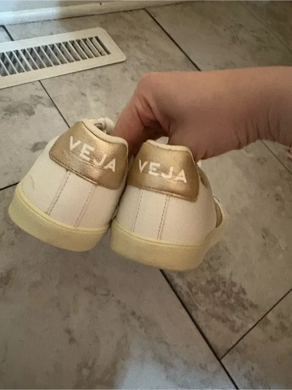 Veja Esplar Leather White Platine Sneakers - Image 5