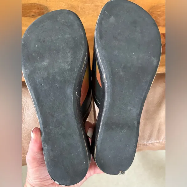 Leather Wearable Art Clogs Size 7 - Image 8