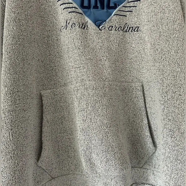 UNC Tarheel Grey Sweatshirt Size XL Made in USA Fangear Casual Athletic Sport - Image 6