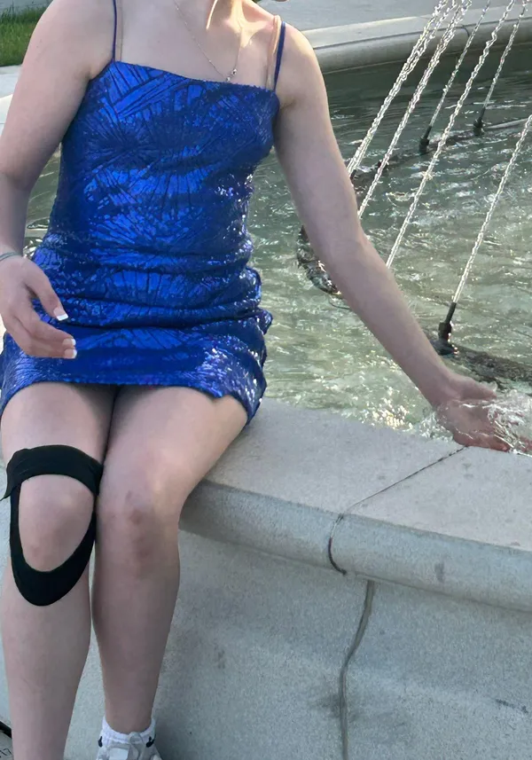 Macy's Blue Homecoming Dress - Image 6