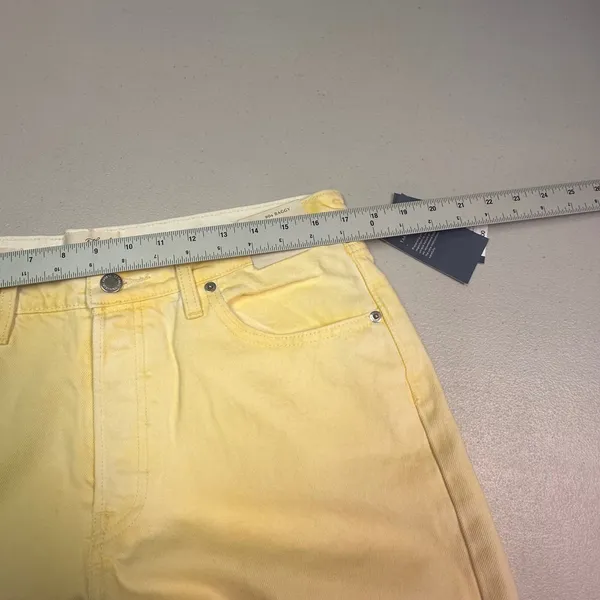 Universal‎ Thread Womens 90s Baggy Mid-Rise Jeans Yellow Acid Wash Size 10 NEW - Image 4