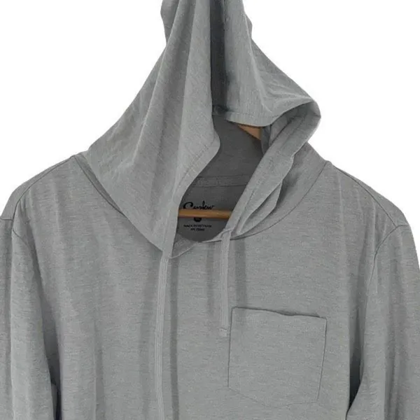 Curfew Womens Pullover Hoodie Long Sleeve Hooded Stretch Pocket Gray Size Medium - Image 2