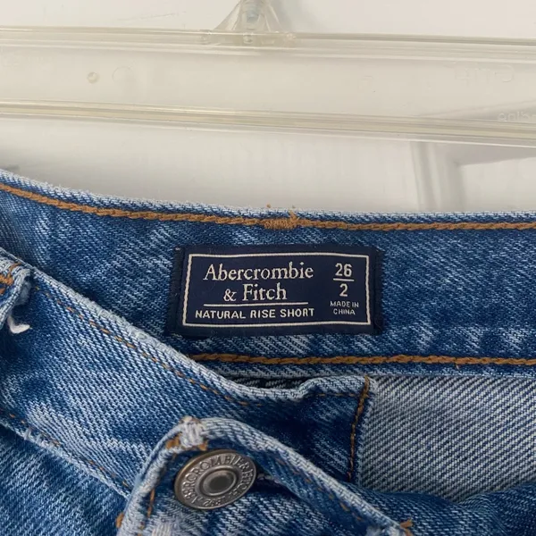 Abercrombie Ultra High Rise Denim Shorts - Image 4