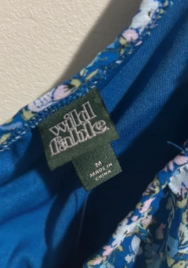 Blue floral crop top - Image 4