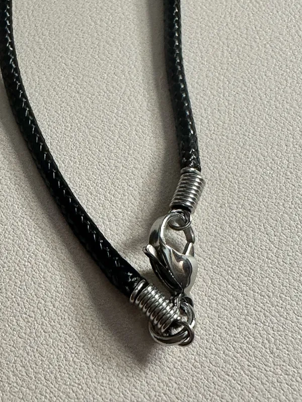 Stainless Steel Fishing Hook Pendant Necklace - Image 4