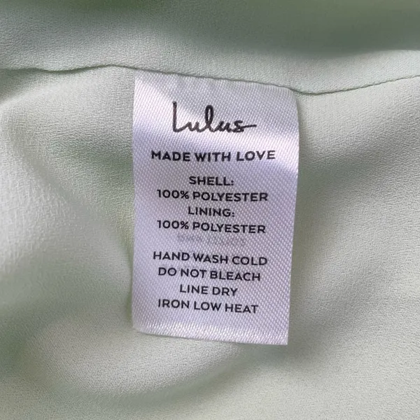 NWT Lulus Soiree Season Satin Halter Mini Dress In Light‎ Green Size Extra Large - Image 10