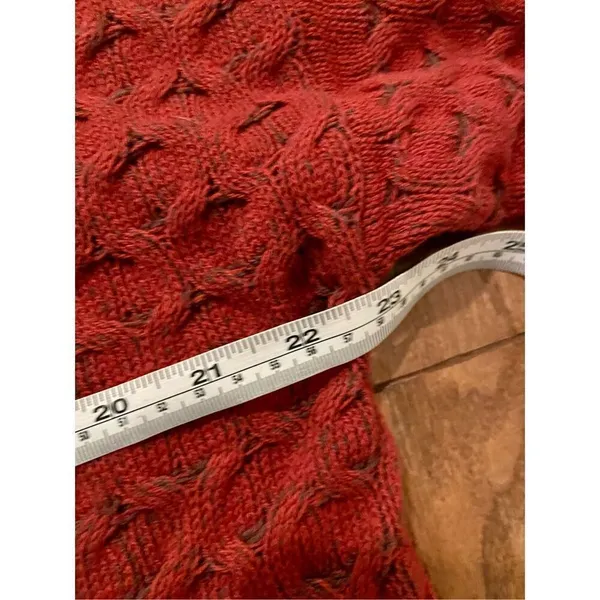 Knox rose nwt pointelle mock neck burgundy sweater m - Image 11