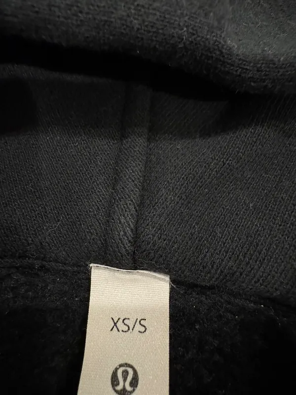 Lululemon Scuba Oversized 1/2 Zip Hoodie Black - Image 5