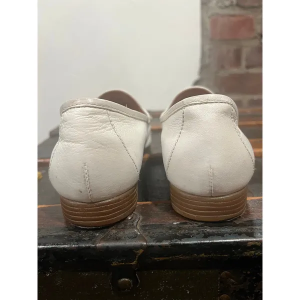 Born Women's Ardsley Preppy Loafer Leather White 8.5 Business Casual Officewear - Image 7