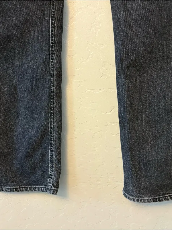 Goldsign high rise straight leg black women's jeans size 28 - Image 16