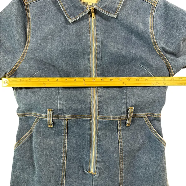 Velvet Heart‎ Blue Denim Jumpsuit - Image 4