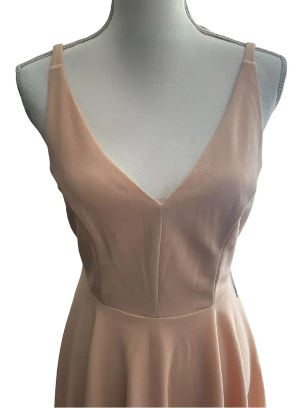 Lulus Darling Delight Blush Skater Dress - Image 2